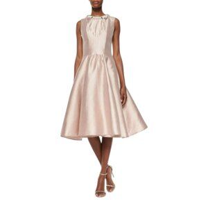 NWT Rachel Gilbert Alexis Jewel Neck Fit and Flare Dress Size 4 $2700